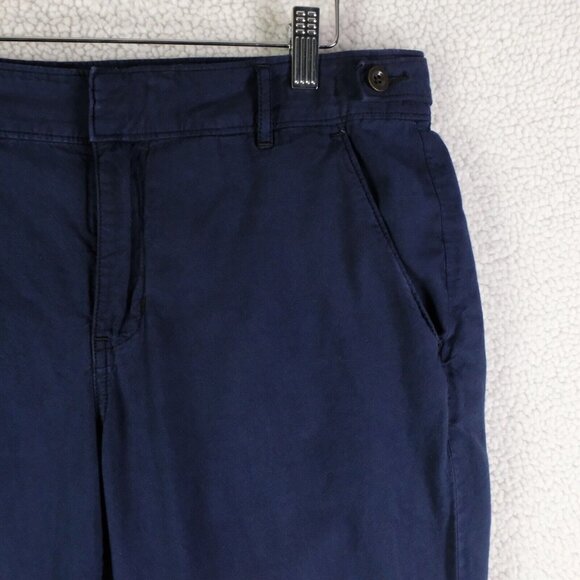 Madewell Pants Womens 32 Navy Blue Widelegger Lightweight Cotton Summer 29L - Picture 2 of 13